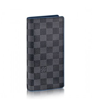 Louis Vuitton N41688 Brazza Wallet Damier Graphite Canvas