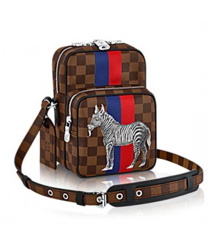 Louis Vuitton N42703 Amazone 22 Messenger Bag Damier Ebene Canvas