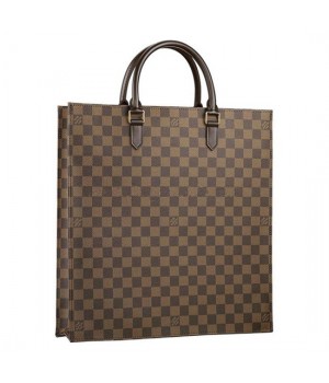 Louis Vuitton N51140 Sac Plat Tote Bag Damier Ebene Canvas