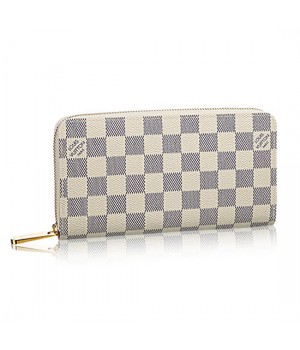 Louis Vuitton N60019 Zippy Wallet Damier Azur Canvas