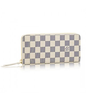 Louis Vuitton N61210 Clemence Wallet Damier Azur Canvas