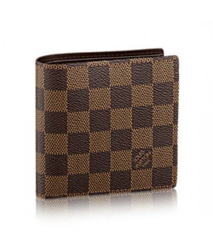 Louis Vuitton N61675 Marco Wallet Damier Ebene Canvas
