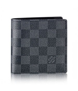 Louis Vuitton N62664 Marco Wallet Damier Graphite Canvas