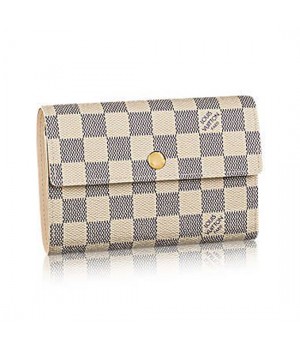 Louis Vuitton N63068 Alexandra Wallet Damier Azur Canvas