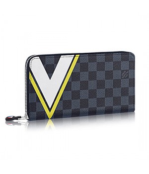 Louis Vuitton N64014 Zippy Organiser Damier Cobalt Canvas
