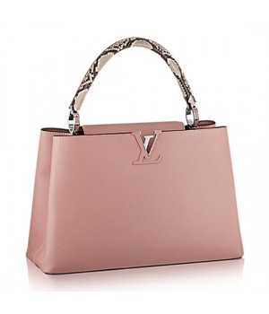 Louis Vuitton N91660 Capucines MM Tote Bag Taurillon Leather