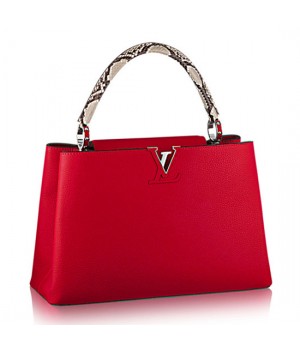 Louis Vuitton N91899 Capucines MM Tote Bag Taurillon Leather