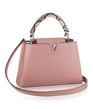 Louis Vuitton N92801 Capucines PM Tote Bag Taurillon Leather