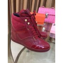 Louis Vuttion Cliff Calfskin Top Sneaker Burgundy 2015 (HD4032-092441 )
