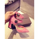 Louis Vuttion Royal Pink Suede Pump (GD3012-032718 )