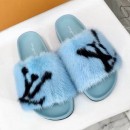 Louis Vuitton Digital Exclusive Bom Dia Flat Mule 1A4G9E Blue 2018 (GD4041-8102209 )