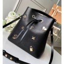 Louis Vuitton Love Lock NﾨﾦoNoﾨﾦ Bucket Bag in Epi Leather M53237 Black 2019 (KD-9021307 )