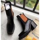 Louis Vuitton Patent Leather Limitless Ankle Boot Black/Brown 2018 (GD2057-8082148 )