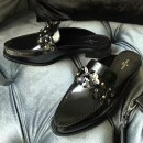 Louis Vuitton Patent Leater Academy Open Flat Loafer 2017 (GD4005-7030407 )