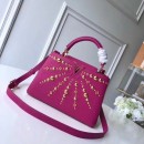 Louis Vuitton Taurillon Leather Sunburst Studded Capucines BB Bag Rosy 2019 (XLJ-8120808 )