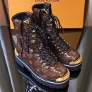 Louis Vuitton Monogram Glaze Canvas LV Outland Ankle Boot 1A4K2W 2019 (GD5002-8121438 )