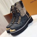 Louis Vuitton Deep Monogram Titanium Canvas LV Outland Ankle Boot 2019 (GD1054-8121442 )