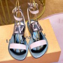 Louis Vuitton Passenger Oversized LV Flat Sandals in Damier Canvas and Pink Patent Leather 2019 (1054-9062844 )