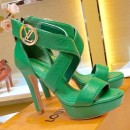 Louis Vuitton Horizon LV Circle Platform High-Heel Sandal Green 2019 (1054-9062852 )