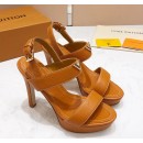 Louis Vuitton New Wave Heel Sandals Clay Brown 2019 (KER-9022534 )