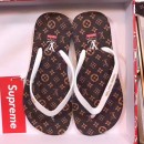 Louis Vuitton x Supreme Thong Sandal Brown 2017 (SZ3040-7060521 )
