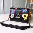 Louis Vuitton Epi Leather Travel Twist MM Bag M52487 Black 2019 (F-9010235 )