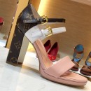 Louis Vuitton Matchmake Double Buckle High-Heel Platform Sandal Light Pink 2019 (1054-9070307 )