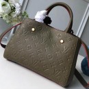 Louis Vuitton Monogram Empreinte Leather Montaigne BB Bag M41503 Kaki Fango 2019 (F-9010904 )