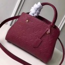 Louis Vuitton Monogram Empreinte Leather Montaigne BB Bag M41503 Raisin 2019 (F-9010908 )