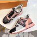 Louis Vuitton Glisten Run Away Sneaker Pink/Black/White 2018 (GD1054-8080758 )