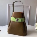 Louis Vuitton Two-tone Epi Leather Twist Bucket Bag Army Green/Viridis 2019 (XLJ-8070310 )