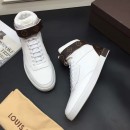 Louis Vuitton Men's Leather Sneaker Boots White 2017 (K2100-7061714 )
