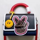 Louis Vuitton Peace Symbol Lock Epi Leather Twist MM Bag M52514 Noir/Indigo 2019 (XLJ-8111912 )