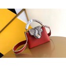 Louis Vuitton CAPUCINES PM Original Python Leather N96467 Red