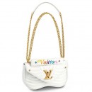 Louis Vuitton White New Wave Chain Bag MM M51945