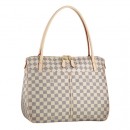 Louis Vuitton N41175 Figheri GM Shoulder Bag Damier Azur Canvas