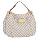 Louis Vuitton N55215 Galliera PM Hobo Bag Damier Azur Canvas