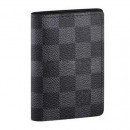 Louis Vuitton N63075 Pocket Organizer Damier Graphite Canvas