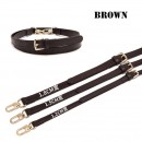 Louis Vuitton Brown Strap Adjustable 105cm - 120cm Width 1.2cm 1.5cm 1.8cm