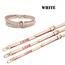 Louis Vuitton White Strap Adjustable 105cm - 120cm Width 1.2cm 1.5cm 1.8cm