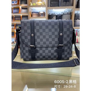 Louis Vuitton Bags Men LV Messenger bag 6005-2 29X8X24cm XM 2colour