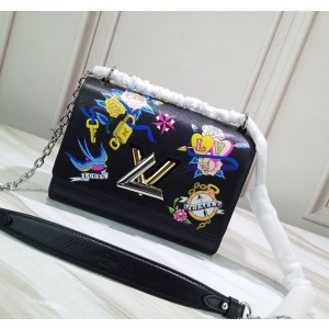 Louis Vuitton Tattoo Twist MM in Epi Leather M52897 Black 2019 (GSP-9022205 )