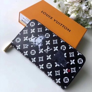 Louis Vuitton Catogram Cats Zippy Wallet M63875 Black 2019 (TINO-8122516 )