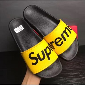 Louis Vuitton X Supreme Mules Sandals For Men Yellow 2017 (DH-7070756 )