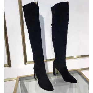 Louis Vuitton Black Suede Upper East Thigh Boot 2018 (LG-8030103 )