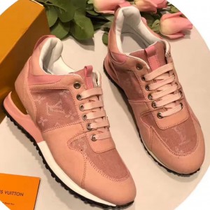 Louis Vuitton Run Away Sneaker Denim Canvas Pink 2017 (GD5023-7080715 )