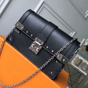 Louis Vuitton Trunk Chain Wallet WOC in Epi Leather M67507 Black 2019 (FANG-9042605 )