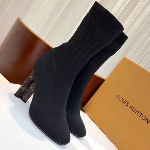 Louis Vuitton Fabric Silhouette Ankle Boot Black 2018 (GD1054-8121518 )