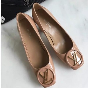 Louis Vuitton Patent Leather Pump Nude 2016 (GD4005-6101515 )
