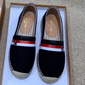 Louis Vuitton Denim LV Web Espadrilles Black 2019(For Women and Men)  (HANB-9062816 )